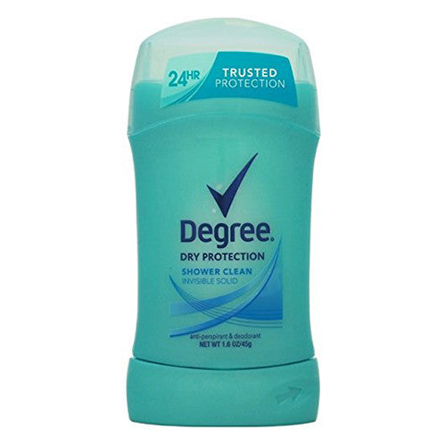 Degree Anti-Perspirant And Deodorant Invisible Solid For Women, Shower Clean - 1.6 Oz